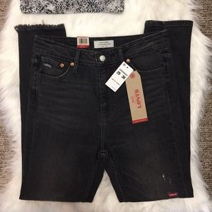 Levi' s black denim skinny jeans